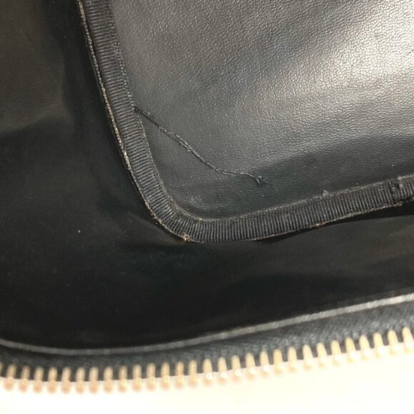 CHANEL A01998 CC CC Mark logo Bag Vanity Bag Vertical Hand Bag - Picture 7 of 16